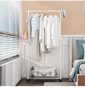 Resim Springsun Tek Çubuk Beyaz Gömlek Ayakkabı Depolama Rafı - Tekerlekli, Çok Katlı, Çapraz Ticaret Kalitesi 24 Adet/kutu 