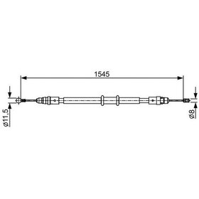 Resim BOSCH 1987482551 El Fren Teli - ( Renault: Master III 2.3 Dci 11- ) 8200727569 (WA244544) 