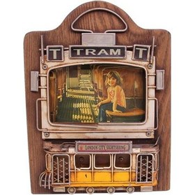 Resim Dekoratif Metal Çerçeve Tramvay Dekorlu Vintage Knm-1310f-187 