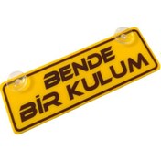 Resim O.z Racing Sarı Dekor Plaka Vantuzlu Cam Süsü 22x7.5cm 