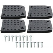 Resim Geeksen 4 Adet Alçı Paneli Uygulama Ayaklıkları İçin Kaymaz Önleyici Yedek Altlık Seti, Üç Ayaklı Yapı Taşıma Pabuç Pateni 