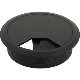 Resim Dizaynaks Kablo Kapağı Seti, Yaylı Kapaklı, Siyah Çap 80 Mm. 