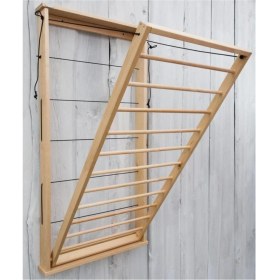 Resim Katlanabilir Ayarlı Ahşap Askı Kurutmalık, Bej Renk, Pratik ve Şık Tasarım 