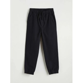 Resim LC Waikiki Lcw Kids Siyah Beli Lastikli Erkek Çocuk Gabardin Jogger Pantolon 