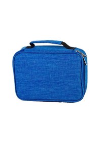 Resim Mufunye Su Geçirmez 72'li Büyük Kapasiteli Çizim Kalemliği - Çıkarılabilir Mavi Tasarım 