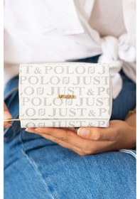 Resim Kadin Cuzdan Kartlik Fermuarli Cuzdan Kadın Kucuk Boy Cuzdan A Kalıte Beyaz Just Polo Jpm02 