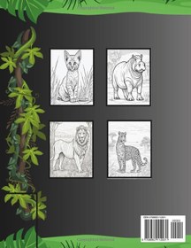 Resim Independently published Savana Animal Livro de Colorir: Livro de Colorir de animais, para crianças 