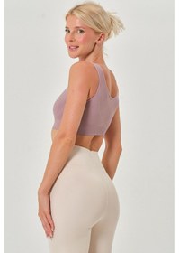 Resim Mistirik Rosella Model Kalın Askılı Extra Sıkılaştırıcı Pedsiz Spor Sütyeni Gül Kurusu Renk101 GÜL KURUSU 