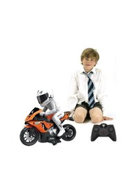 Resim Uzaktan Kumandalı Hızlı Işıklı Şarjlı Motorsiklet 1/10 21 Cm Çok Renkli 