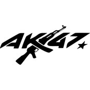 Resim Genel Markalar Ak47 Sticker Oto Motor Laptop Duvar Folyo Sticker 30X12 Cm Lcst [Lcst] 