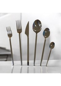 Resim Aslan Paris 72 Parça 4 Mm Çatal Kaşık Bıçak Takımı Çelik 