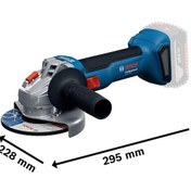 Resim Bosch GWS 18V-8 2x5.0AH Çift Akülü Taşlama Makinesi 