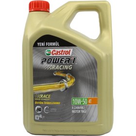 Resim Castrol Power 1 Racing 4T 10w50 - 4 Lt - Motorsiklet Yağı 