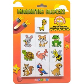 Resim Hype Store Efe'nin Hayvanat Bahçesi Seri-1 / Manyetik Blok- Magnet 20 Hayvan Figürü 