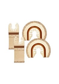 Resim Zcjb 4 Adet Caide İrmik Salınımlı Testere Bıçakları Harç Temizleme İçin, Çok Amaçlı Bıçaklar Harç Sökücü Aracı Fayans Harcı -120800 