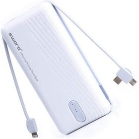 Resim Sword SW-20PO3 20000 mAh Kendinden Kablolu Powerbank 