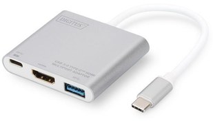 Resim Assmann DA-70838-1 Usb 3.0 (Usb Tip C) Hdmı Grafik Adaptörü Usb 3.0 Hub 1 X Usb Tip C Erkek (Bilgisayar Bağlantısı) 