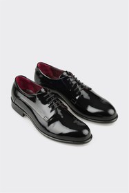 Resim Elle Shoes Siyah Deri Erkek Klasik Ayakkabı 