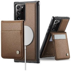 Resim Samsung Galaxy Uyumlu Note 20 Ultra İçin Rfıd Kablosuz Şarjlı Stand Kartlık Kılıf 