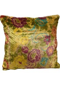 Resim Zehra Abla Halı Yeni Kadife Dokuma Dekoratif Kilim Kırlent Yastık Kılıfı 6045 