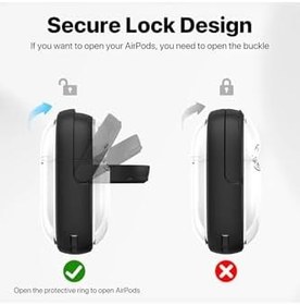 Resim Apple AirPods 3. Nesil Kılıf Renkli Kenar Kilitli Kapak Lila, 87007142 