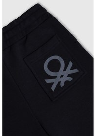 Resim United Colors Of Benetton Erkek Çocuk Bnt-b23336 Jogger Eşofman Altı Siyah-1897 Siyah 