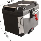 Resim GP KOMPOZİT Universal 33 lt Plastik Motosiklet Çantası Siyah 