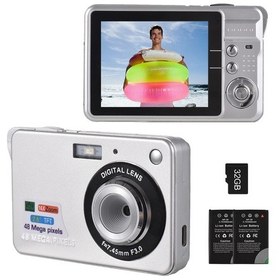 Resim Andoer-2 4k Dijital Kamera Video Kamera Kamera 48mp 2,8 İnç Flaş 32gb Tf Kart Gümüş Gümüş 