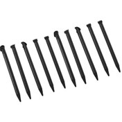 Resim Moveevo New 3ds Xl İçin 10 Adet Siyah Dokunmatik Kalem - Abs Malzeme, Ergonomik Tasarım, Smooth Kullanım Deneyimi 