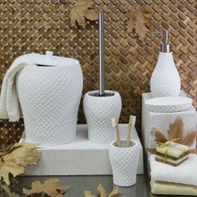 Resim Selim Helix Banyo Seti Beyaz 