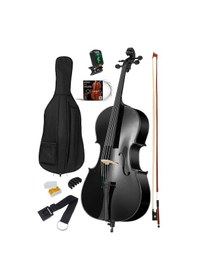 Resim Midex Gt-124bk Profesyonel Üst Kalite Siyah Çello Viyolonsel 