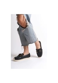 Resim Lydıa Bağcıksız Ortopedik Rahat Taban Kalp Desenli Kadın Babet Ayakkabı Ckt - Siyah Siyah 