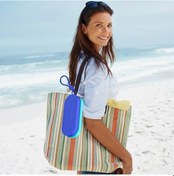 Resim Elmpaly Mor Yüzme Gözlüğü Kutusu Dayanıklı Katlanır Delikli Taşıma Çantası Mor Pembe 