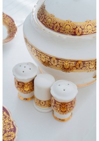 Resim Acar Bella Paris 12 Kişilik 60 Parça Porselen Yemek Takımı Renkli 