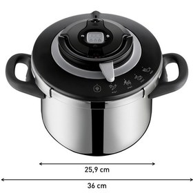 Resim Tefal Clipso+ Chef Düdüklü Tencere - 6 L Gümüş 