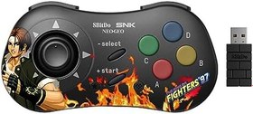 Resim 8Bitdo Kyo Kusanagi Bluetooth Style SNK Neo Geo CD Controller - Windows PC, Android ve Neo Geo Mini Uyumlu 
