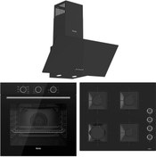 Resim FryArt Siyah Ankastre Set (QXE62CS - SS205 - D086 Turbo) Ferre
