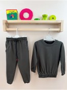 Resim Modaonna Haki Sweatshirt Pantolon Bebek Takım 