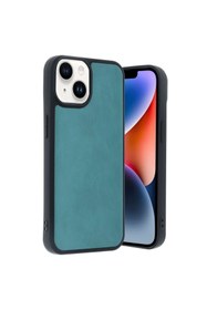Resim artlab Art İphone 15 Kılıf Aras Deri Kapak - Açık Yeşil Lab 