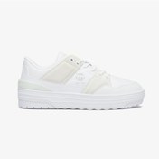 Resim Tommy Hilfiger Basket Kadın Beyaz Sneaker Düz Fw0fw08272 Beyaz 