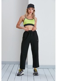 Resim Basic Model Bol Paça 2 İplik Eşofman Altı Siyah-siyah Siyah 