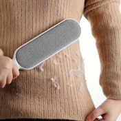 Resim 1 adet Giysi, Döşeme ve Evcil Hayvan Tüyleri için Tüy Alma Fırçası - Tekrar Kullanılabilir, Kumaşa Zarar Vermeyen Temizleyici - Ev Kullanımı için Statik Toz Fırçası, Yatak Örtüsü ve Evcil Hayvan Malzemeleri - Manuel, Plastik, Pil Gerektirmez 
