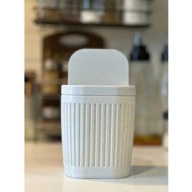 Resim 15CM Renkli Açılır Kapanır Masaüstü Çöp Kutusu, Mutfak, Banyo, Ofis Için 