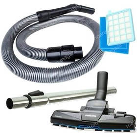 Resim Philips Uyumlu Fc 8470 Hortumu Triactive Başlık Boru Filtre Set 