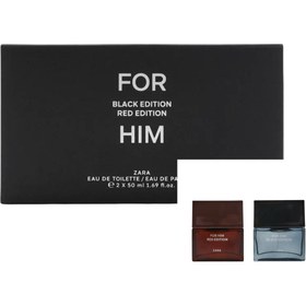 Resim Zara FOR HIM + FOR HIM RED EDITION ERKEK PARFÜM 2X 50 ML EDP (1.69 FL. OZ) 