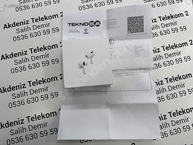 Resim SIFIR KAPALI KUTU 2 YIL GARANTİLİ AİRPODS PRO 2 AKDENİZ 2 