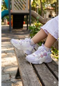 Resim Vicco 346.b26y.154 Bandi Lila Anatomik Işıklı Kız Çocuk Ayakkabı Lila 