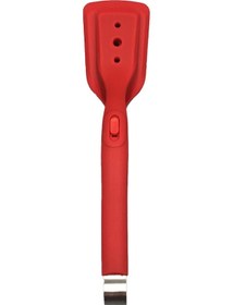 Resim Symbee Kırmızı Çift Fonksiyonlu Islak Yemeği Kırpan Ve Tutan Silikon Mutfak Aleti - Izgara, Omlet, Pizza, Biftek İçin Sıcak Dayanıklı Uzun Kollü Çok Renkli 