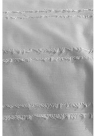 Resim Nordqueen %100 Pamuk Çift Kişilik Saçaklı Nevresim Seti Avola Gri 