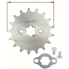 Resim Cloudstore 428 Zincir 20mm Delik 17 Diş Off Road Motorcycle Ön Aksesuar 